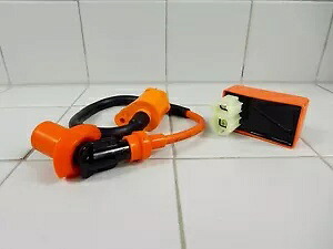 50cc または 150cc スクーター原付 GY6 レーシング用パフォーマンス CDI & コイルコンボ PERFORMANCE CDI & COIL COMBO FOR 50cc OR 150cc SCOOTER MOPED GY6 RACING 【並行輸入品】