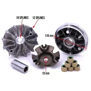 150cc - 232cc GY6 中国スクーター用バリエーター アセンブリ (ブルーライン製) VARIATOR ASSEMBLY FOR 150cc - 232cc GY6 CHINESE SCOOTERS (MADE BY BLUE LINE) 【並行輸入品】