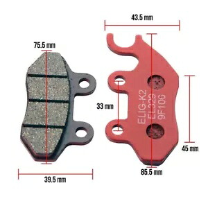 純正BUDDY 4T、RH SPORT、SYM用ブレーキパッド(フロント) BRAKE PADS (FRONT) FOR GENUINE BUDDY 4T, RH SPORT, SYM 【並行輸入品】