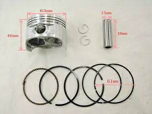 CG200cc ダート/ストリートバイク、ATVS、ゴーカート用ピストンセット Piston set for CG200cc Dirt / Street Bikes, ATVS & Go Karts 【並行輸入品】