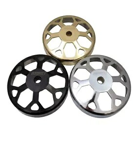 SSP-G クラッチベル/ドラム (スノーフレーク) *シルバー/クローム* 150cc -232cc GY6用 SSP-G CLUTCH BELL / DRUM (SNOWFLAKE) *SILVER / CHROME* FOR 150cc -232cc GY6 【並行輸入品】