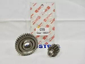Taida セカンドパフォーマンスギアセット (16*37) 150cc GY6 モーター用 TAIDA SECONDARY PERFORMANCE GEAR SET (16*37) FOR 150cc GY6 MOTORS 【並行輸入品】