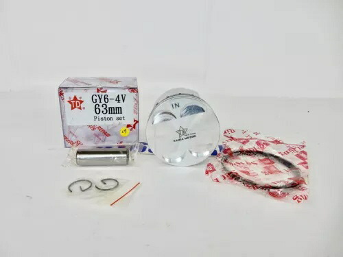 Taida ハイパフォーマンス (4V) キャストピストン & リングセット 63mm *4 バルブ* TAIDA HIGH PERFORMANCE (4V) CAST PISTON & RINGS SET FOR 63mm *4 VALVE* 【並行輸入品】