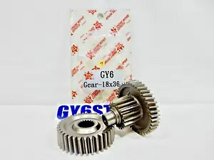 タイダ ギアセット (18*36) ドロップインプレスギアセット 150cc - 232cc GY6 モーター用 TAIDA GEAR SET (18*36) DROP IN PRE PRESSED GEAR SET FOR 150cc - 232cc GY6 MOTORS 【並行輸入品】|カスタムパーツ WORLD倉庫