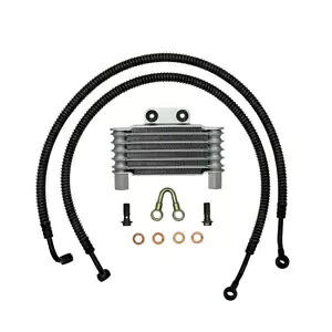 SSP-G ドリル＆タップ加工を施したGY6エンジンケース用オイルクーラー＆ラインキット SSP-G OIL COOLER AND LINE KIT FOR GY6 ENGINE CASES THAT ARE DRILLED AND TAPPED 【並行輸入品】｜カスタムパーツ WORLD倉庫