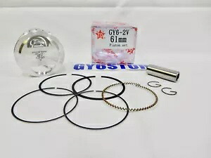 Taida 鍛造ドームピストン (1.5mm) & リングセット GY6 61mm ボア (172cc) 用 TAIDA FORGED DOME PISTON (1.5mm) & RINGS SET FOR GY6 61mm BORE (172cc) 【並行輸入品】