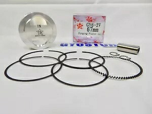 TAIDA 232cc (67mm ボア) 鍛造高圧縮ドームピストン & リングセット TAIDA 232cc (67mm BORE) FORGED HIGH COMPRESSION DOME PISTON & RINGS SET 【並行輸入品】