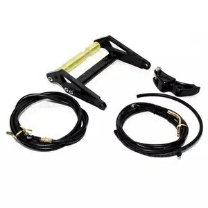 ホンダ ラッカス用 NCY フレームエクステンション (ビレットアルミニウム、ブラック) NCY FRAME EXTENSION (BILLET ALUMINUM, BLACK) FOR HONDA RUCKUS 【並行輸入品】