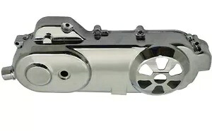 50cc QMB139モーター用 クロームベルトドライブ/クランクケースカバー ロングケースモデル CHROME BELT DRIVE / CRANKCASE COVER FOR 50cc QMB139 MOTORS LONG CASE MODEL 【並行輸入品】｜カスタムパーツ WORLD倉庫
