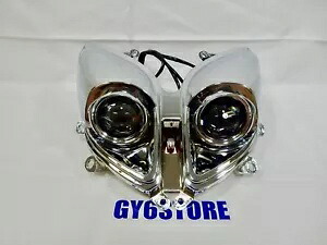TAOTAO ランサー 150cc スクーター ヘッドライト アセンブリ (ハーネスおよびバルブ付き) *OEM* TAOTAO LANCER 150cc SCOOTER HEADLIGHT ASSEMBLY (W/HARNESS & BULBS) *OEM* 【並行輸入品】