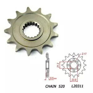 13T 520 フロントスプロケット ホンダ TRX450 06-14 CR250 1992-2008 CRF450 2002-2020用 13T 520 Front Sprocket for Honda TRX450 06-14 CR250 1992-2008 CRF450 2002-2020 【並行輸入品】