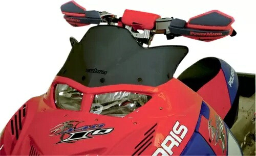 パワーマッド コブラ ウィンドシールド ロー 12 インチ ブラック #11712 ポラリス 600 IQ レーサー/600 RR Powermadd Cobra Windshield Low 12\