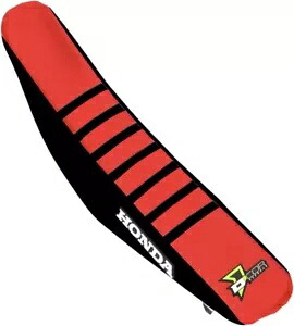 Dcor リブシートカバー Geico チーム ブラック/レッド ホンダ CRF 250/CRF 450 に適合 Dcor Ribbed Seat Cover Geico Team Black/Red fits Honda CRF 250/CRF 450 【並行輸入品】