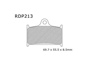 DP RDP X-Race チタン ブレーキパッド #RDP213 スズキ/ヤマハ GSX-R600/TZ250 に適合 DP RDP X-Race Titanium Brake Pads #RDP213 fits Suzuki/Yamaha GSX-R600/TZ250 【並行輸入品】