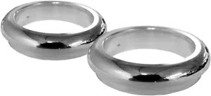 LAチョッパーズ フォークブーツダストカバー クローム #LA-7503-49 ハーレーダビッドソン ダイナ LA Choppers Fork Boot Dust Covers Chrome #LA-7503-49 Harley Davidson Dyna 【並行輸入品】