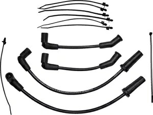ドラッグ スペシャリティーズ ブレイド スパーク プラグ ワイヤー キット ブラック #264596 ハーレーダビッドソン Drag Specialties Braided Spark Plug Wire Kit Black #264596 Harley Davidson 【並行輸入品】 40,040円