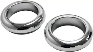 LAチョッパーズ フォークブーツダストカバー クローム #LA-7503-39 ハーレーダビッドソン LA Choppers Fork Boot Dust Covers Chrome #LA-7503-39 Harley Davidson 【並行輸入品】