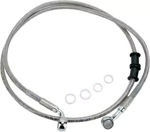 DS ブレイド ブレーキ ライン キット フロント ハーレー ソフテイル FXSTB ナイト トレイン/FXSTC カスタム DS Braided Brake Line Kit Front Harley Softail FXSTB Night Train/FXSTC Custom 【並行輸入品】