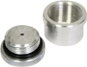 LA Choppers ローレットベント付きアルミニウムガスキャップ、溶接栓付き LA Choppers Knurled Vented Aluminum Gas Cap with Weld-on Bung 【並行輸入品】
