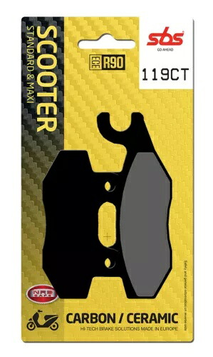 Kymco スペーサー 150 1999-2004 SBS カーボン フロント ブレーキ パッド 119CT Kymco Spacer 150 1999-2004 SBS Carbon Front Brake Pad 119CT 【並行輸入品】