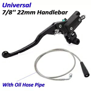 ユニバーサル 7/8 ''22 ミリメートル油圧クラッチマスターシリンダーレバーとオイルホースパイプ Universal 7/8'' 22mm Hydraulic Clutch Master Cylinder Lever With Oil Hose Pipe 【並行輸入品】