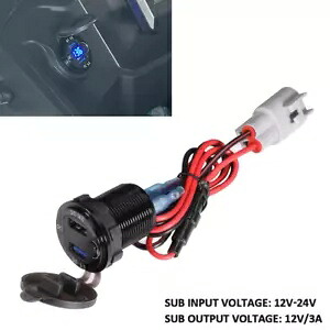 3.0 急速充電器デュアル USB Aux プラグアダプター VOGE DS525X 525DSX Valico 525 用 3.0 Quick Charger Dual USB Aux Plug Adapter For VOGE DS525X 525DSX Valico 525 【並行輸入品】