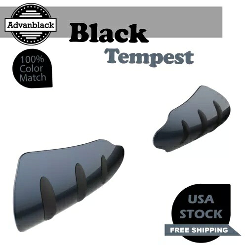 ブラック テンペスト ハンドガード ハーレー ツーリング & ソフテイル Advanblack に適合 Black Tempest Hand Guard Fits for Harley Touring & Softails Advanblack 【並行輸入品】