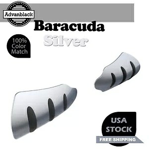 バラクーダ シルバー ハンドガード ハーレー ツーリング & ソフテイル アドバンブラックに適合 Barracuda Silver Hand Guard Fits for Harley Touring & Softails Advanblack 【並行輸入品】