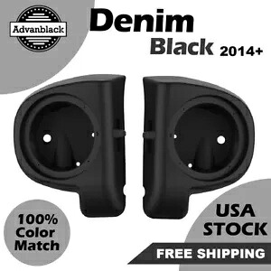 デニムブラック 6.5フィート スピーカーポッド 14歳以上ハーレーダビッドソンツーリング用ロアフェアリング Denim Black 6.5' Speaker Pods Lower Fairings For 14+ Harley Davidson Touring 【並行輸入品】 57,420円