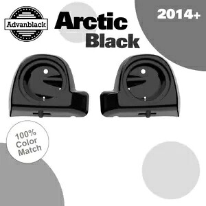 ARCTIC BLACK 6.5インチ スピーカーポッド Rushmore 下部ベントフェアリング 2014+ ハーレー用 ARCTIC BLACK 6.5\