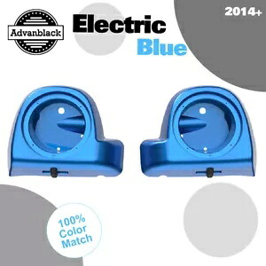 エレクトリック ブルー 6.5 インチ スピーカー ポッド Rushmore 下部ベント フェアリング 2014+ ハーレー用 ELECTRIC BLUE 6.5\