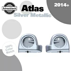 アトラス シルバー メタリック 6.5 インチ スピーカー ポッド 下部フェアリング ハーレー ツーリング 14+ に適合 Atlas Silver Metallic 6.5'' Speaker Pods Lower Fairings Fits Harley Touring 14+ 【並行輸入品】 57,420円