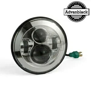 7 インチ クローム "プロ ラディアンス" LED ヘッドライト ハーレー ツーリング/ソフテイル/インディアン用 7 inch Chrome "Pro Radiance" LED Headlight for Harley Tourings/ Softail/ Indian 【並行輸入品】｜カスタムパーツ WORLD倉庫