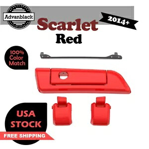 Advanblack スカーレット レッド ヒンジ ラッチ ハーレー レイザー チョップド キング ツアー パック用 Advanblack SCARLET RED Hinges Latch For Harley Razor Chopped King Tour Pack 【並行輸入品】