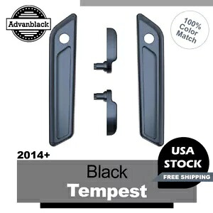 14+ ハーレー ツーリング ブラック テンペスト サドルバッグ リッド レバー & ラッチ カバー セット キット用 For 14+ Harley Touring Black Tempest Saddlebag Lid Lever & Latch Cover Set Kit 【並行輸入品】