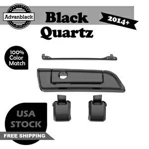 Advanblack ブラック クォーツ ヒンジ ラッチ ハーレー レイザー チョップド キング ツアー パック用 Advanblack BLACK QUARTZ Hinges Latch For Harley Razor Chopped King Tour Pack 【並行輸入品】
