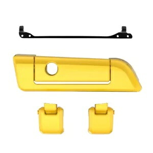 Advanblack インダストリアルイエロー ヒンジラッチ ハーレーレイザーチョップドキングツアーパック用 Advanblack INDUSTRIAL YELLOW Hinge Latch For Harley Razor Chopped King Tour Pack 【並行輸入品】