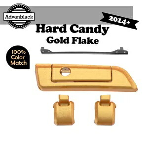 Advanblack ハード キャンディ ゴールド フレーク ヒンジ ラッチ ハーレー ツアー パック用 Advanblack HARD CANDY GOLD FLAKE Hinges Latch For Harley Tour Pack 【並行輸入品】