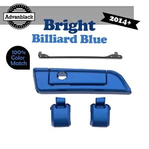 Advanblack ブライトビリヤード ブルー ヒンジ ラッチ ハーレー レイザー チョップ キング ツアー パック用 Advanblack BRIGHT BILLIARD BLUE Hinge Latch For Harley Razor Chop King Tour Pack 【並行輸入品】