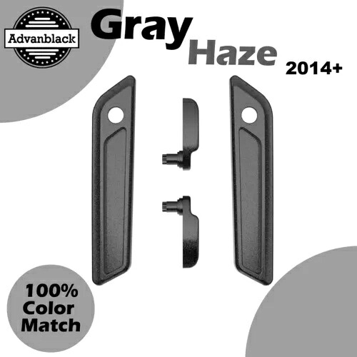 14+ ハーレー ツーリング グレー ヘイズ サドルバッグ リッド レバー & ラッチ カバー セット キット用 For 14+ Harley Touring Gray Haze Saddlebag Lid Lever & Latch Cover Set Kit 【並行輸入品】