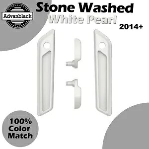 14+ ハーレー ストーンウォッシュ ホワイト パール サドルバッグ リッド レバー & ラッチ カバー セット キット用 For 14+ Harley Stone Washed White Pearl Saddlebag Lid Lever &Latch Cover Set Kit 【並行輸入品】