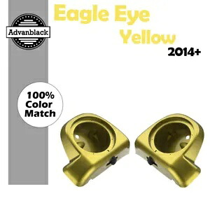 Eagle Eye イエロー 6.5 インチ スピーカー ポッド 下部フェアリング ハーレー FLHR FLHXS FLTRX に適合 Eagle Eye Yellow 6.5'' Speaker Pods Lower Fairings Fits Harley FLHR FLHXS FLTRX 【並行輸入品】