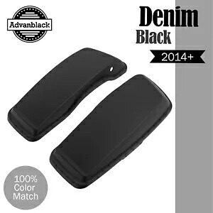 デニムブラック ノーマルストレッチサドルバッグ蓋 ハーレーストリートロードグライド 2014+用 Denim Black Normal Stretched Saddlebag Lids for Harley Street Road Glide 2014+ 【並行輸入品】