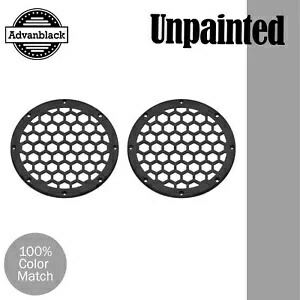 Advanblack x XBS 未塗装 HEX 6.5 インチ スピーカー グリル ハーレー 下部フェアリング用 Advanblack x XBS Unpainted HEX 6.5'' Speaker Grill For Harley Lower Fairing 【並行輸入品】