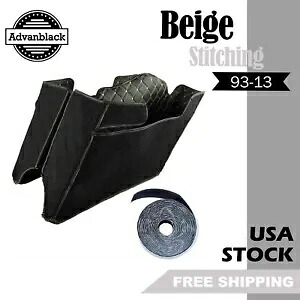 ベージュ ステッチ ストレッチ サドルバッグ ライナー Advanblack 拡張バッグ 1993-2013 用 Beige Stitching Stretched Saddlebag Liner for Advanblack Extended Bag 1993-2013 【並行輸入品】