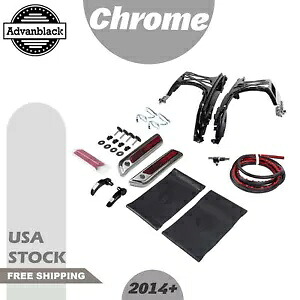 クロームワンタッチサドルバッグ取り付け金具/ラッチ/ロックキット ハーレー14+に適合 Chrome One Touch Saddlebag Mounting Hardware/Latch/Lock Kit Fits for Harley 14+ 【並行輸入品】｜カスタムパーツ WORLD倉庫