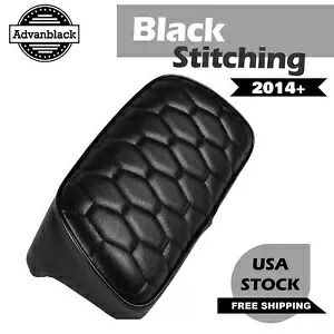コブラ スモール バックレスト パッド ブラック カスタム ステッチ ハーレー ツーリング 2014+用 Cobra Small Backrest Pad Black Custom Stitching for Harley Touring 2014+ 【並行輸入品】