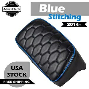 コブラ スモール バックレスト パッド ブルー カスタム ステッチ ハーレー ツーリング 2014+用 Cobra Small Backrest Pad Blue Custom Stitching for Harley Touring 2014+ 【並行輸入品】｜カスタムパーツ WORLD倉庫