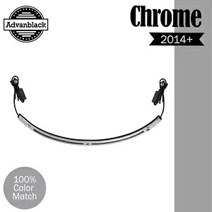 クロームラジアントトリム LED ランターン フロントガラス トリム ハーレー ストリート ウルトラ 2014+ に適合 Chrome Radiant Trim LED Run Turn Windshield Trim Fits Harley Street Ultra 2014+ 【並行輸入品】