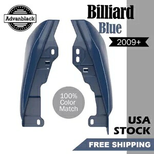 ビリヤードブルーミッドフレームエアディフレクターヒートシールドトリムカバーハーレー2009+用 Billiard Blue Mid Frame Air Deflectors Heat Shield Trim Covers For Harley 2009+ 【並行輸入品】